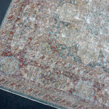 9’6 x 12’8 Classic Antique Rug Muted Blue, Gray & Wine SB '4728