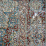 9’6 x 12’8 Classic Antique Rug Muted Blue, Gray & Wine SB '4728