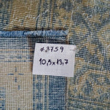 Hold for MD til 5/8*10’5 x 13’7 Classic Vintage Mahal Rug Muted Light  Blue + Ivory 60’s Carpet SB