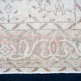7’6 x 11’3 Vintage Oushak Rug Beige & Dark Taupe '4537