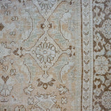 9’8 x 12’4 Classic Antique Rug Muted Beige, Gray & Brown '3695