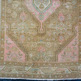 3’6 x 13’9 Persian Malayer Runner Camel and Blush Pink '2914