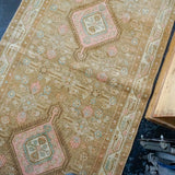 3’6 x 13’9 Persian Malayer Runner Camel and Blush Pink '2914