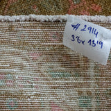 3’6 x 13’9 Persian Malayer Runner Camel and Blush Pink '2914