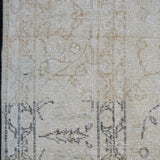 7’ x 11’ Vintage Oushak Rug Beige & Brown All Over Design Carpet '3599