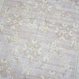 6’5 x 10’1 Vintage Oushak Carpet Muted Lilac & Vanilla Cream