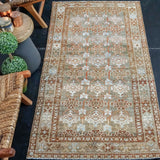 3’3 x 6’6 Classic Vintage Rug Muted Bronze, Copper & Blue Carpet '3645