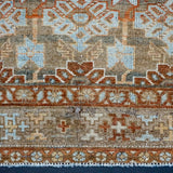 3’3 x 6’6 Classic Vintage Rug Muted Bronze, Copper & Blue Carpet '3645