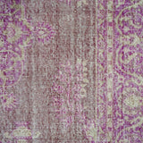 6’10x 10’3 Vintage Oushak Rug Muted Fuchsia, Violet and Beige Carpet