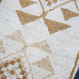 3’3 x 10'10 Vintage Herki Runner Cream & Light Brown