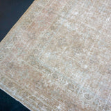 9’ x 12’1 Classic Vintage Rug Muted Camel Beige & Sage Green '5109
