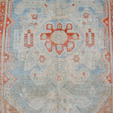 4’2 x 6’7 Classic Vintage Rug Muted Blue, Red + Gray Carpet