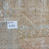 9’ x 12’1 Classic Vintage Rug Muted Camel Beige & Sage Green '5109