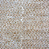 6’10 x 10’7 Classic Vintage Rug Muted Camel Brown, Sea & Turquoise Blue '5077