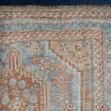 3’9 x 5’1 Classic Antique Rug Muted Denim, Copper + Cream Carpet SB