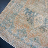 5’2 x 6’10 Classic Vintage Rug Muted Denim Blue, Terra Cotta & Khaki
