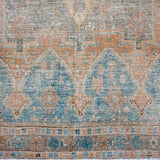 5’2 x 6’10 Classic Vintage Rug Muted Denim Blue, Terra Cotta & Khaki