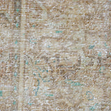 3’4 x 10’9 Classic Vintage Runner Muted Beige, Tawny Brown & Kelly Green