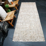 3’5 x 10’4 Classic Vintage Runner Muted Taupe, Black, Sage & Red