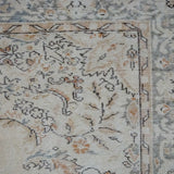 6’10 x 10’6 Vintage Oushak Rug Muted Pale Ecru  + Clay Carpet