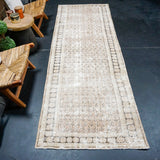 3’4 x 10’2 Classic Vintage Runner Muted Beige, Brown & Terra Cotta