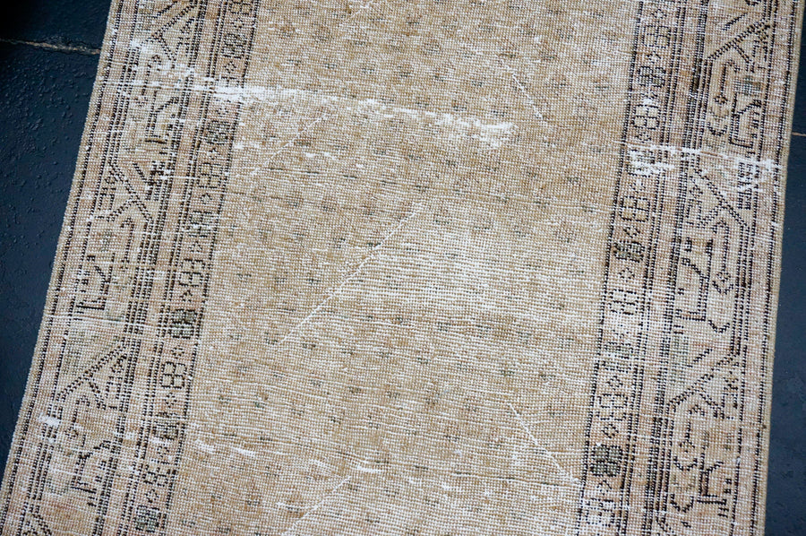 2’11 x 9’11 Vintage Herki Runner Beige & Brown