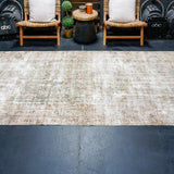 5’ x 11’5 Classic Antique Rug Green, Beige + Brown '4952