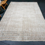 7’ x 11’ Classic Vintage Malayer Taupe, Sea Blue & Sage Green