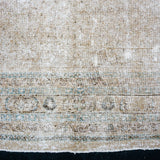 7’ x 11’ Classic Vintage Malayer Taupe, Sea Blue & Sage Green