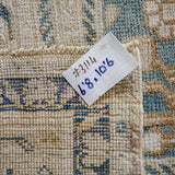 6’8 x 10’6 Vintage Taspinar Carpet Muted Green and Beige