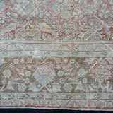 10’4 x 14’2 Classic Vintage Rug Muted Denim, Terra Cotta + Bronze 50’s Carpet SB '3875
