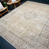 9’8 x 13’ Classic Vintage Mahal Muted Greige & Sage Green & Wine '5080