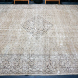 9’8 x 13’ Classic Vintage Mahal Muted Greige & Sage Green & Wine '5080