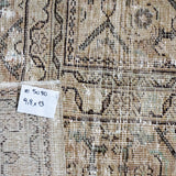 9’8 x 13’ Classic Vintage Mahal Muted Greige & Sage Green & Wine '5080