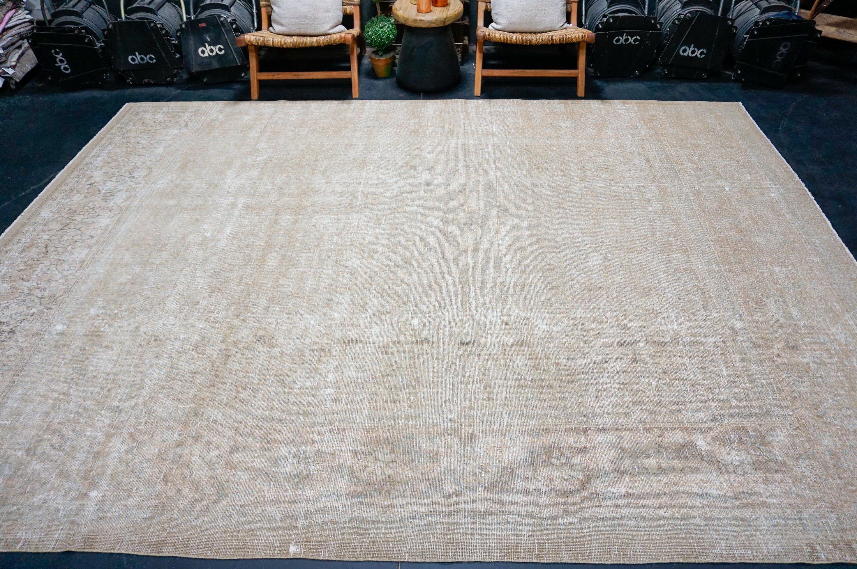Sage Muted Rug 8’8 x 12’2 Classic Vintage Rug Muted Camel Beige & Sage Green – Linda's ...