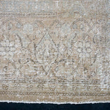 8’8 x 12’2 Classic Vintage Rug Muted Camel Beige & Sage Green