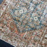 3’2 x 16’ Classic Antique Runner Muted Blue, Green & Wine '5031