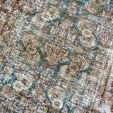 3’2 x 16’ Classic Antique Runner Muted Blue, Green & Wine '5031