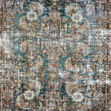 3’2 x 16’ Classic Antique Runner Muted Blue, Green & Wine '5031