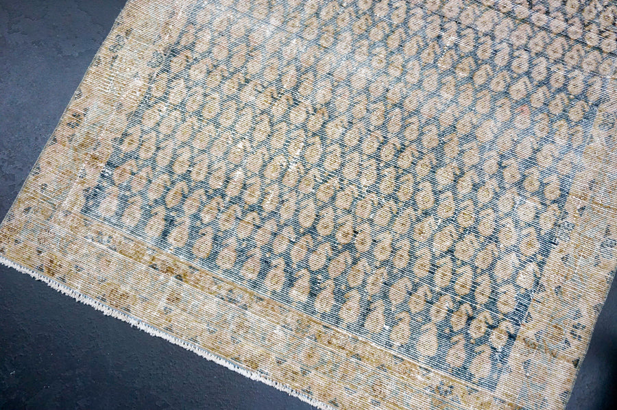 3’5 x 4’10 Classic Antique Rug Muted Blue + Beige SB