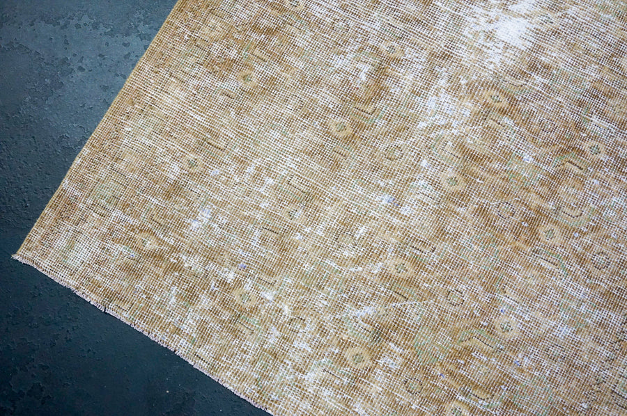 3’6 x 6’9 Classic Vintage Rug Muted Camel Beige, Tawny Brown & Green SB