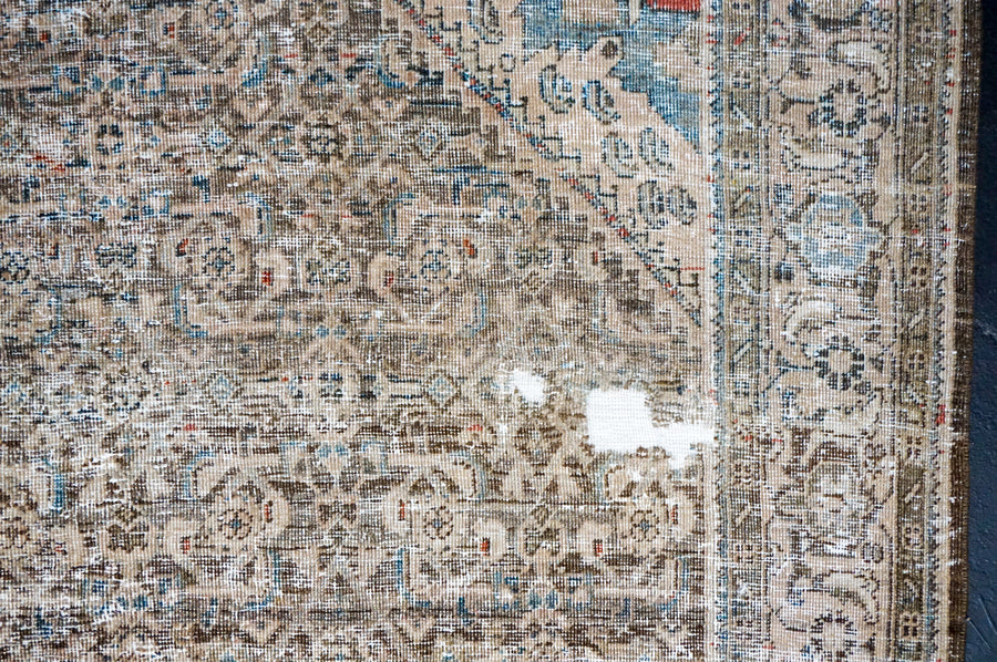4’4 x 14’3 Classic Vintage Runner Muted Brown, Beige + Blue SB
