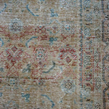 9’5 x 12’6 Classic Vintage Rug Beige, Indigo and Copper Carpet SB