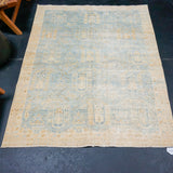 4’4 x 5’8 Classic Vintage Rug Muted Denim Blue & Ecru SB '5036