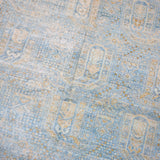 4’4 x 5’8 Classic Vintage Rug Muted Denim Blue & Ecru SB '5036