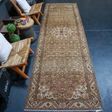 3’9 x 12’5 Classic Vintage Runner Copper, Bronze + Brown