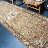 3’9 x 12’5 Classic Vintage Runner Copper, Bronze + Brown