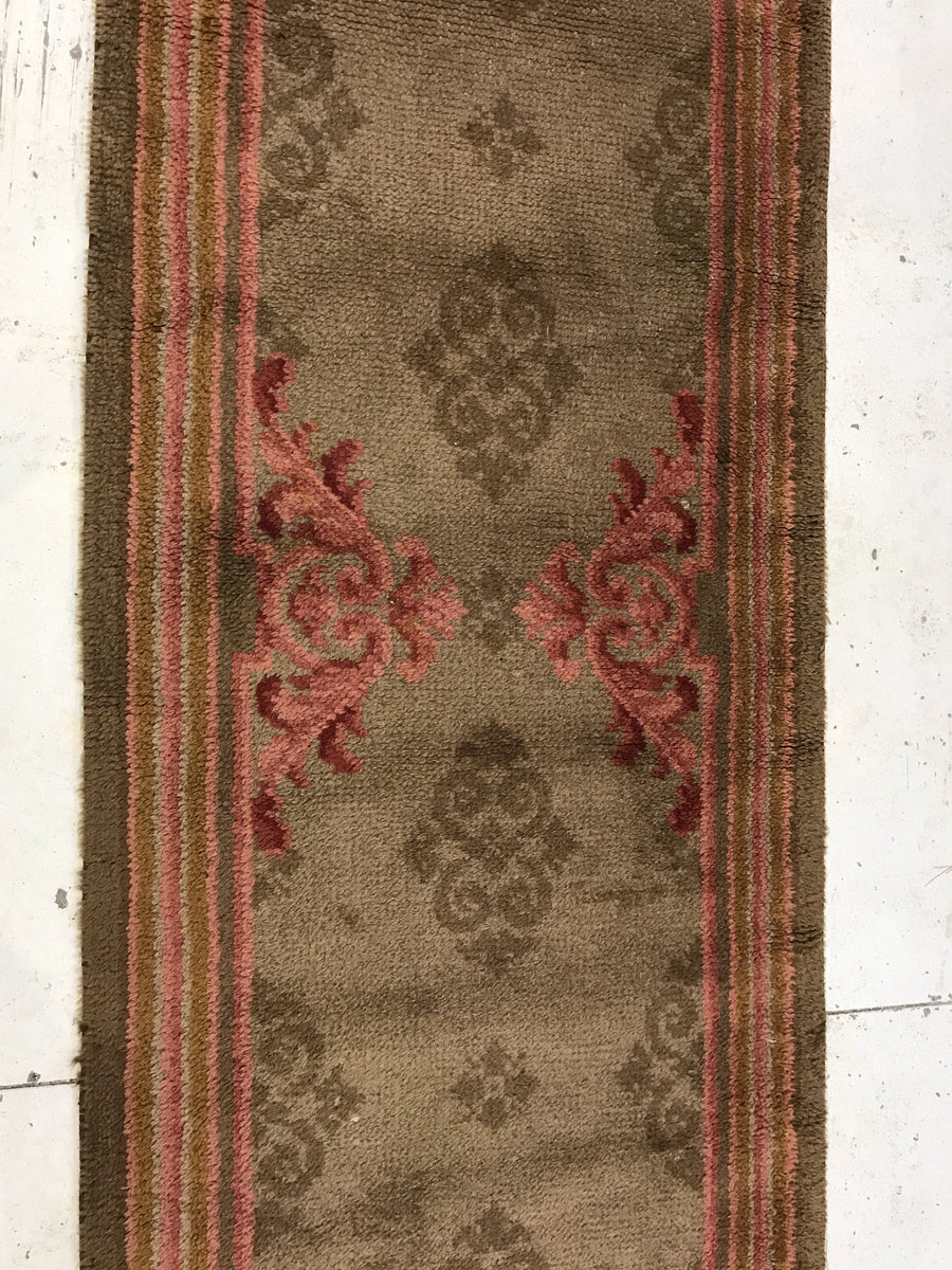 3' x 13' Vintage Runner Spanish Lowpile Carpet Runner