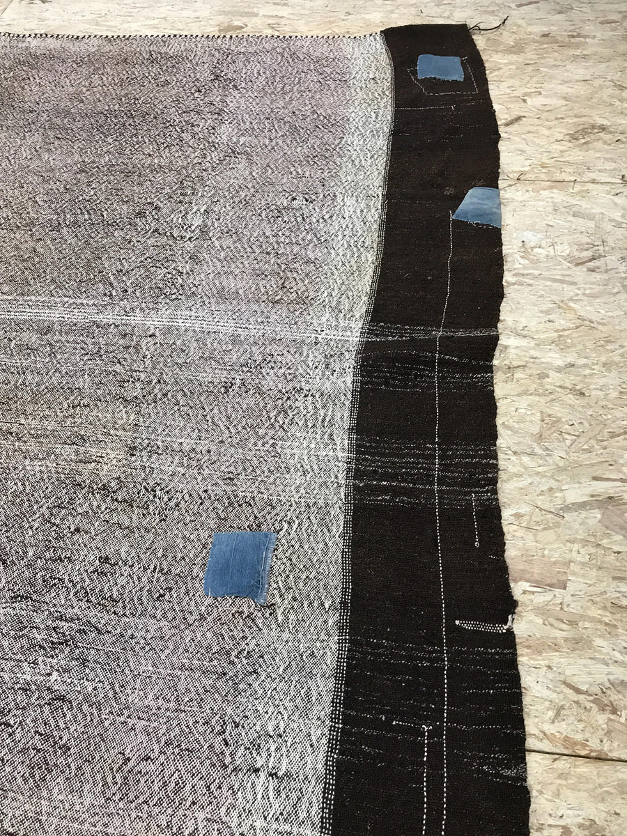 MCM 10 x 10 Oversize Turkish Kilim Rug Hemp Goat Hair Flatweave Rustic