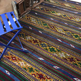 BOHO 6 x 9 Vintage Turkish Kilim Rug, Bright Colorful Cicim Carpet 70's Bohemian